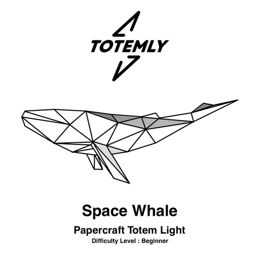 Totemly Space Whale - Paper Craft Digital Download